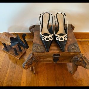 2 Pair of Nine West Sling back Lily Beth size 9.5